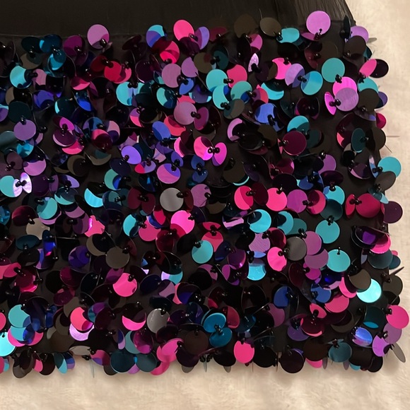 Betsey Johnson Silk Sequined and Beaded Dress 0 - Picture 8 of 16